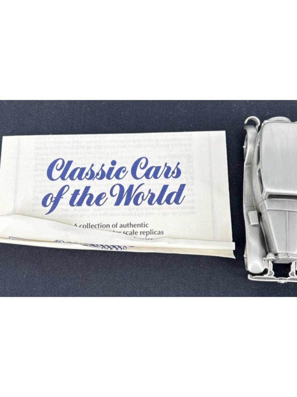 Danbury Mint Pewter Classic Sports Car World 1932 Alfa Romeo Die Cast - Picture 7 of 8